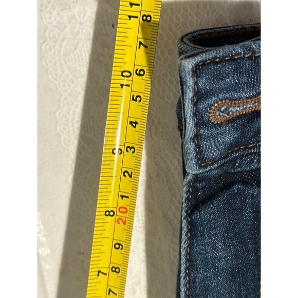 St. Johns Bay Women Mid Rise Straight Leg Relaxed Jeans Girlfriend MWash Sz 14 - Picture 6 of 7